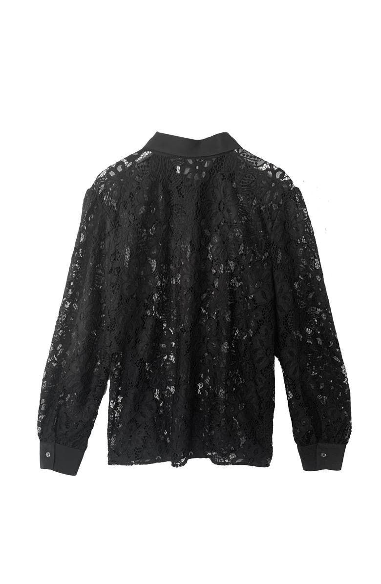 BAACAL Lorena Lace Blouse, Alternate, color, Black