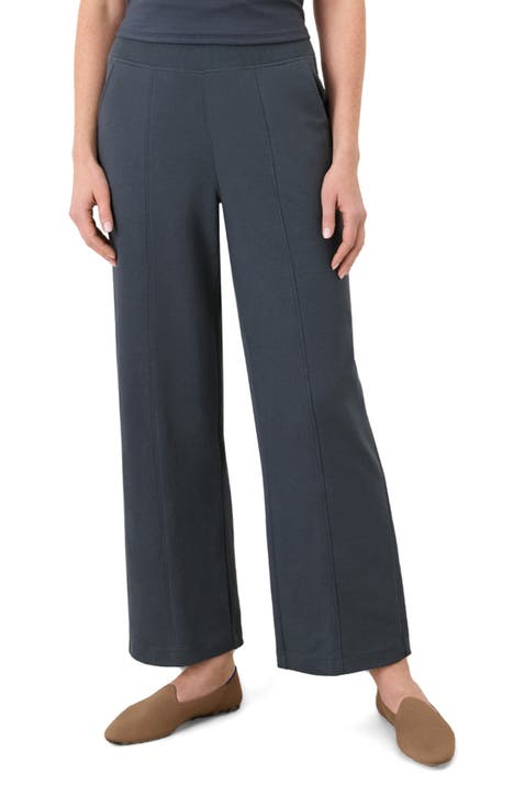 Organic Cotton Airplane Pintuck Wide Leg Pant