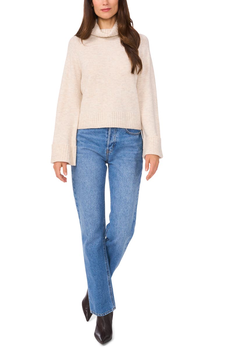 Parker Turtleneck Cuff Sweater, Alternate, color, Malted