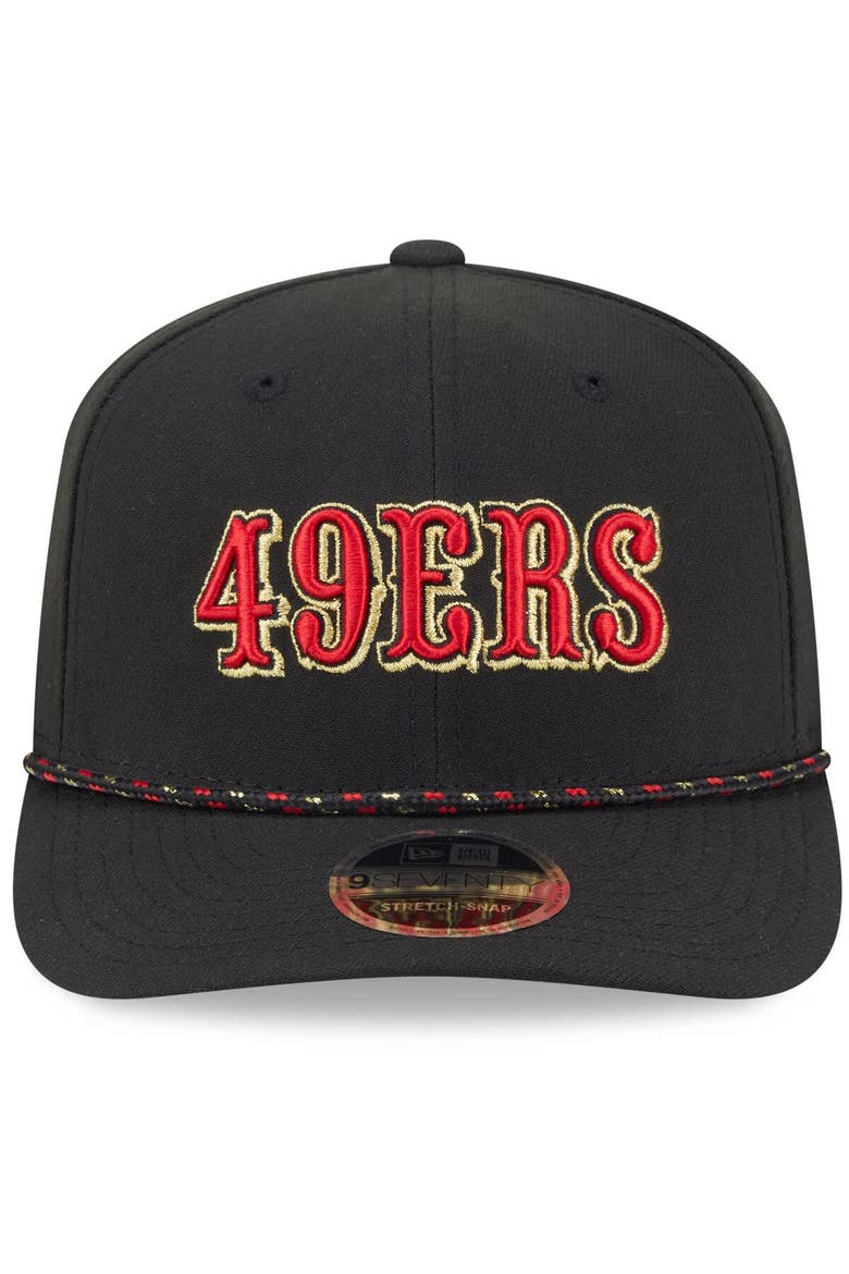 Men's New Era  Black San Francisco 49ers 2025 Rivalries Collection Sideline 9SEVENTY Adjustable Hat, Alternate, color, Black