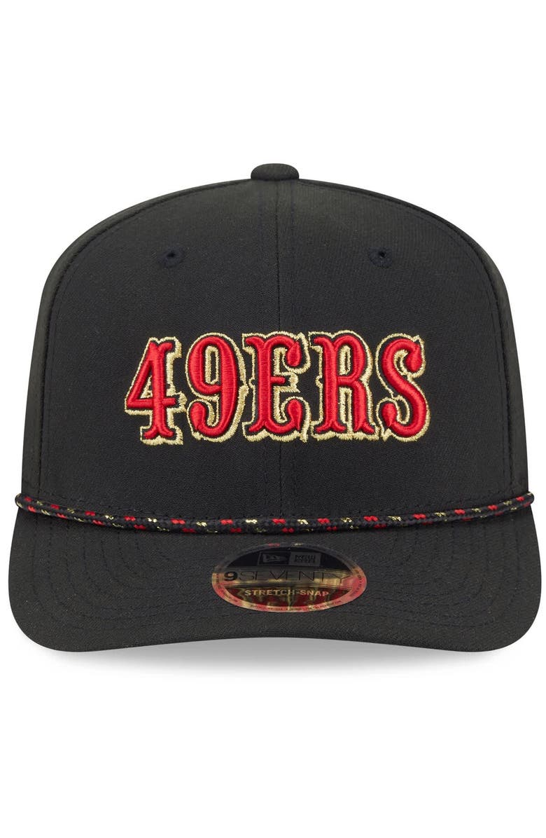 New Era Men's New Era Black San Francisco 49ers 2025 Rivalries Collection Sideline 9SEVENTY Adjustable Hat, Alternate, color, Black