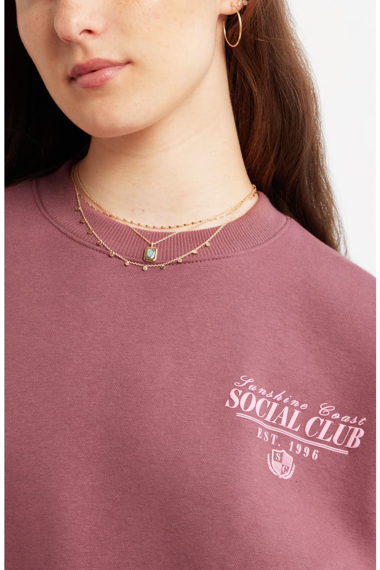 Graphic Sweatshirt, Alternate, color, BURGUNDY SOCIAL CLUB