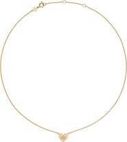 Tory Burch Forget Me Not Heart Pendant Necklace