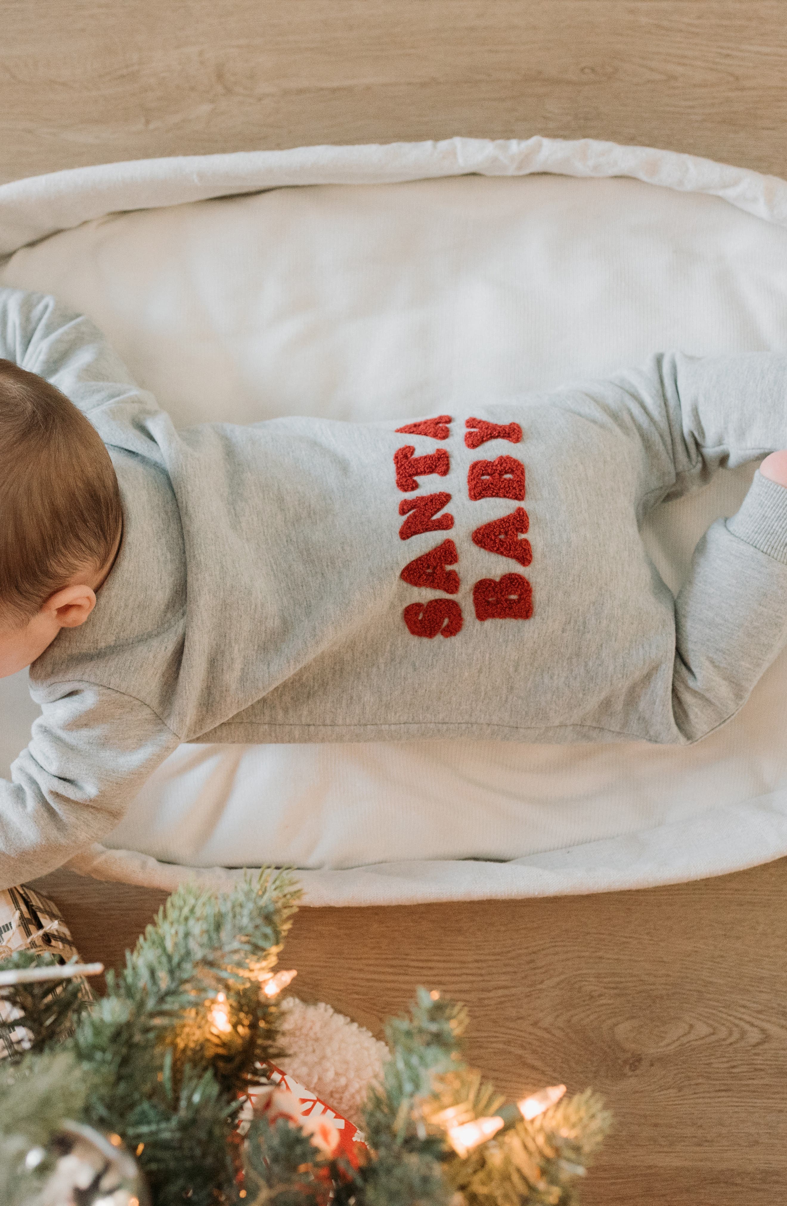 Petit Lem Santa Baby Stretch Organic Cotton Fitted One-Piece Pajamas ...