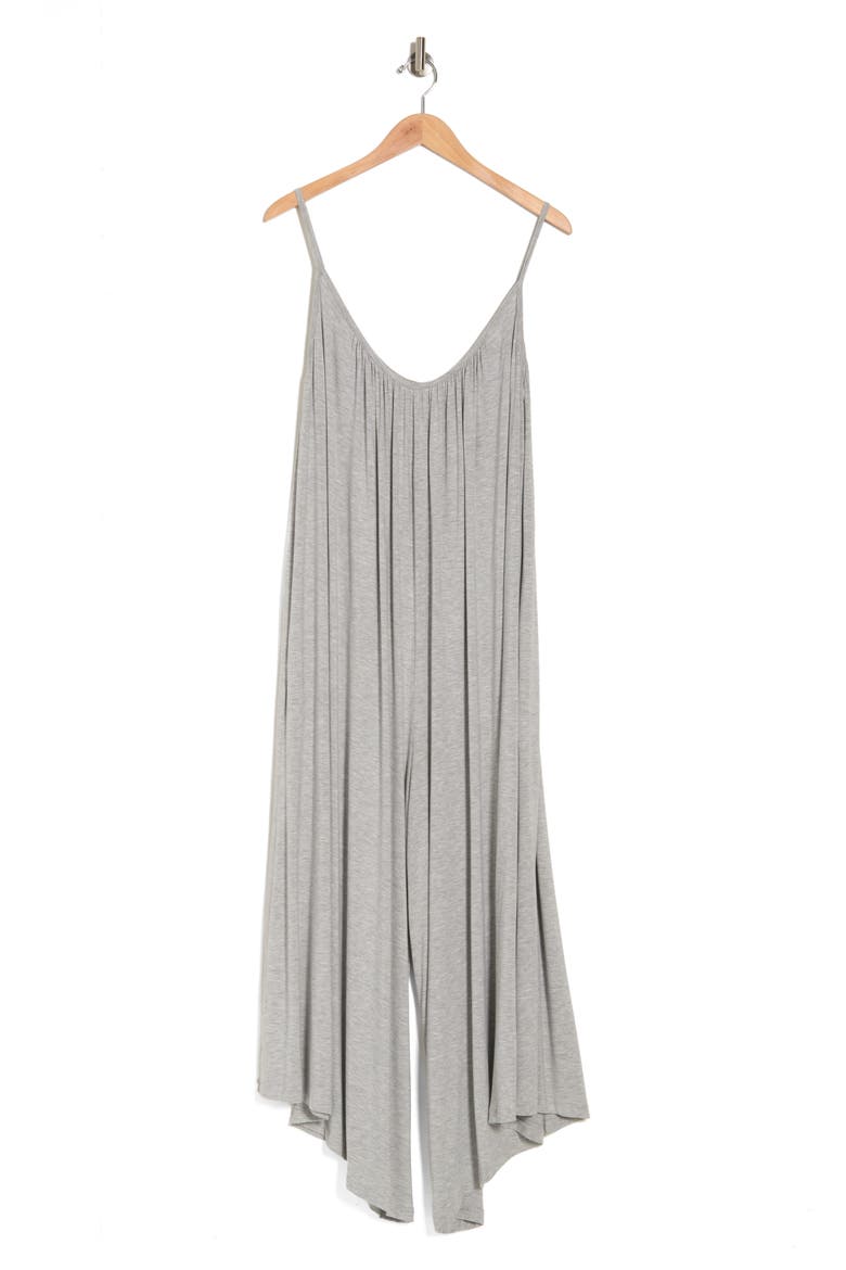 Jersey Tank Jumpsuit, Alternate, color, HEATHER GREY