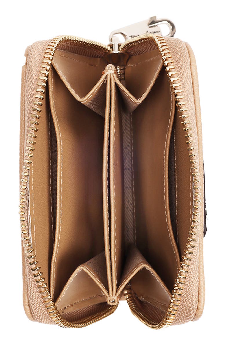 True Religion Horseshoe Plaque Mini Wallet, Alternate, color,