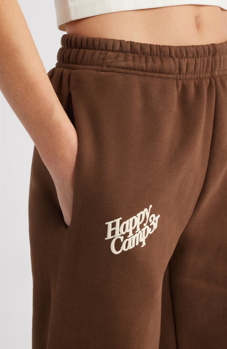 HAPPY CAMP3R Puff Series Core Logo Cotton Blend Joggers, Alternate, color, Chestnut Brown
