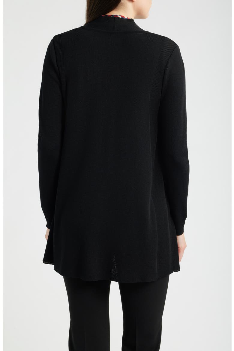 Open Front Cardigan, Alternate, color, ANNE BLACK