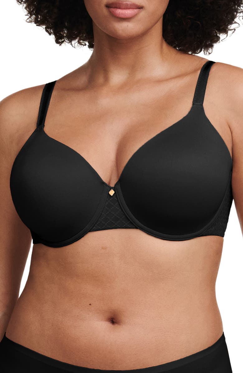 Chantelle Lingerie Norah Chic Underwire T-Shirt Bra, Main, color, Black