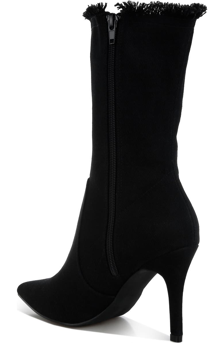 LONDON RAG Himkok Fringed Pointed Toe Boot, Alternate, color,