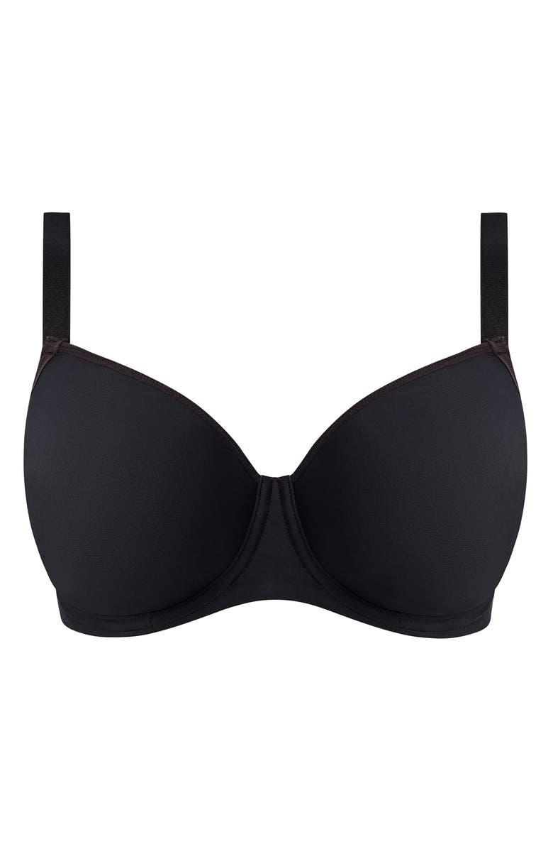 Freya Essentially Smooth Underwire Balconette Bra, Alternate, color, Black