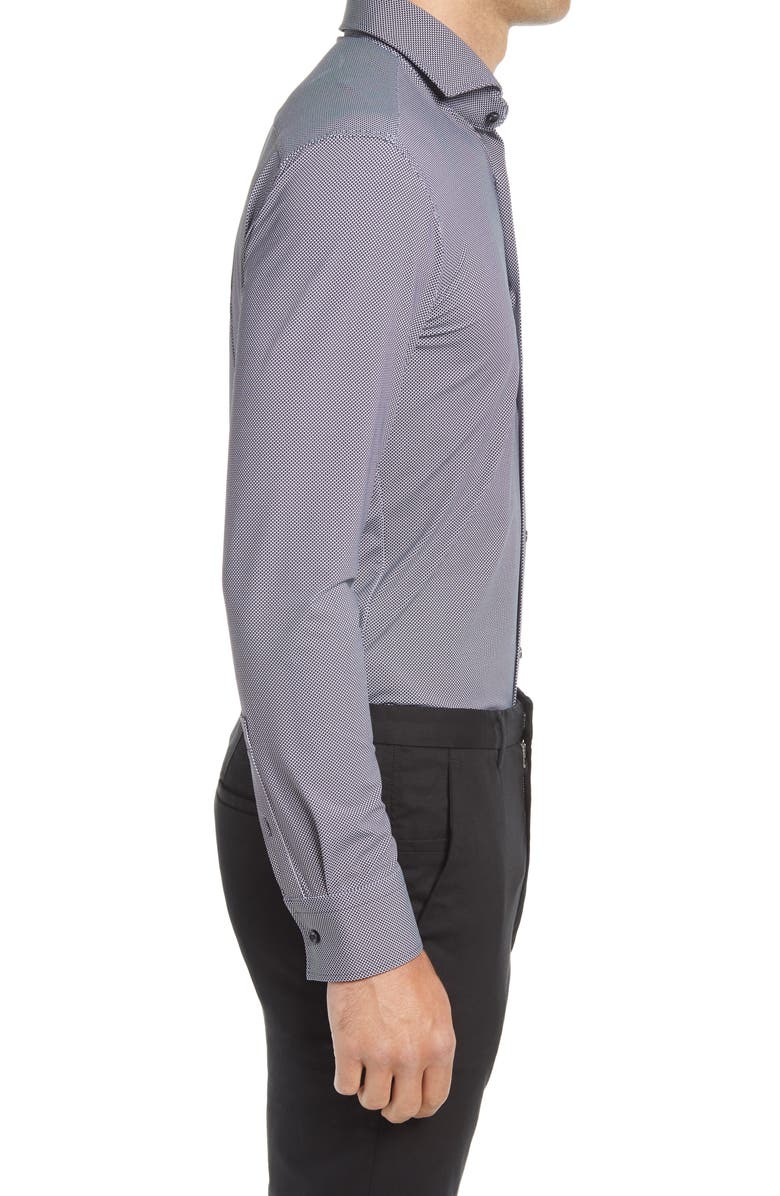BOSS Jason Slim Fit Microdot Performance Dress Shirt, Alternate, color, 