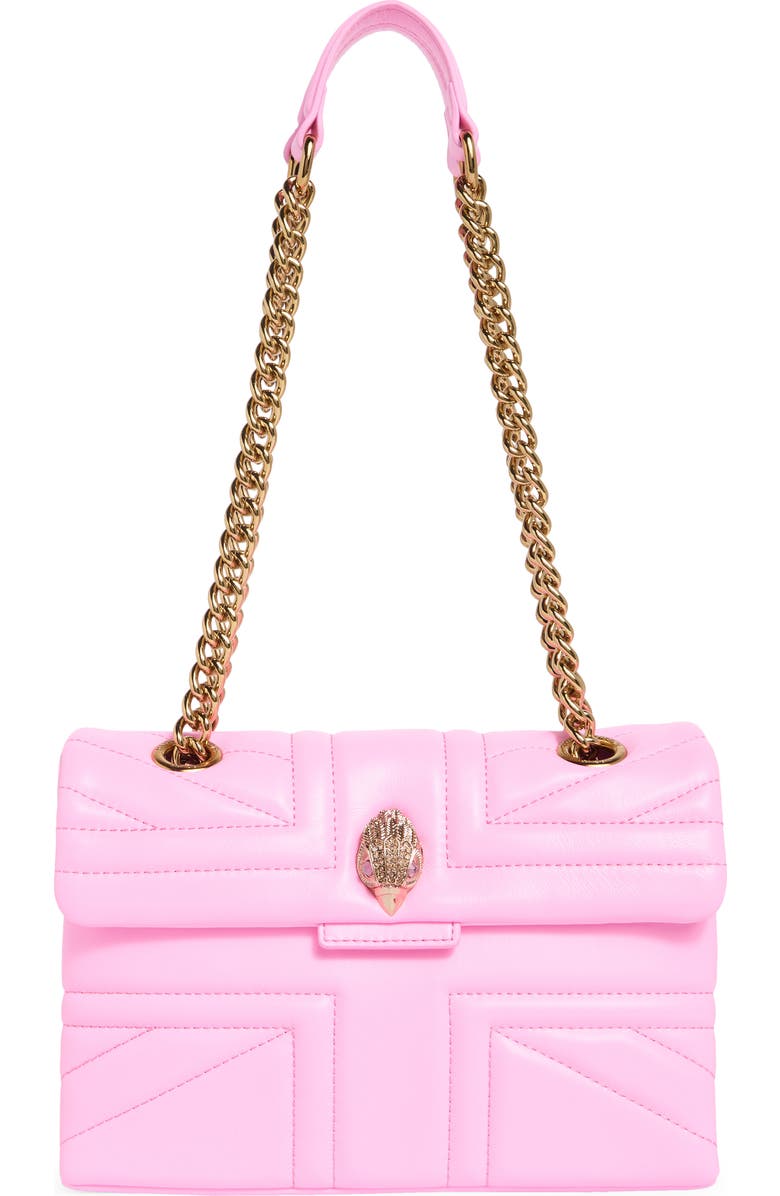 Kurt Geiger London Mini Union Jack Shoulder Bag, Main, color, Pink