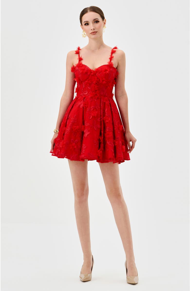 Bariano Penni 3D Floral Mini, Alternate, color, Red