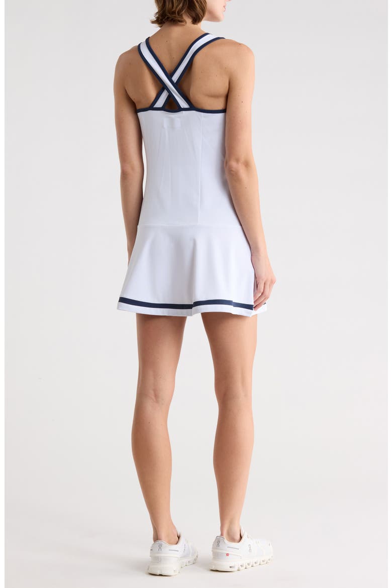 Drop Waist Racerback Dress, Alternate, color, BRIGHT WHITE
