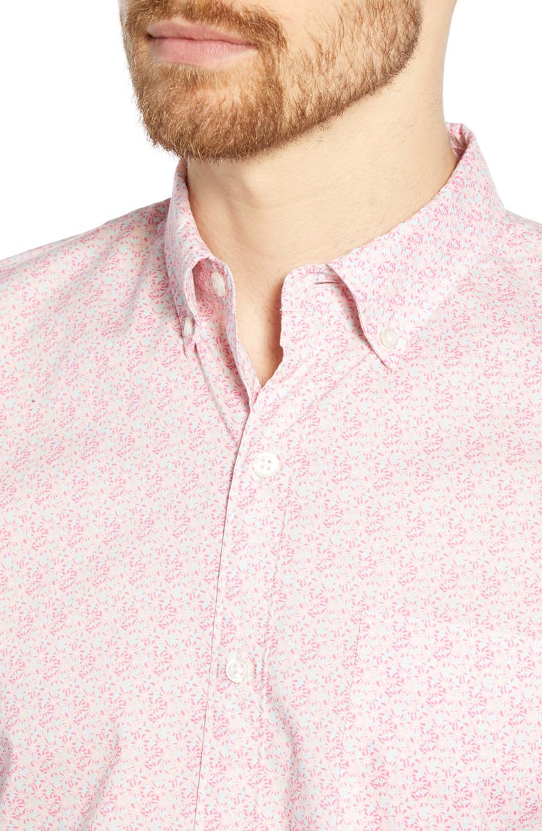 Bonobos Riviera Slim Fit Floral Print Cotton Shirt, Alternate, color, 