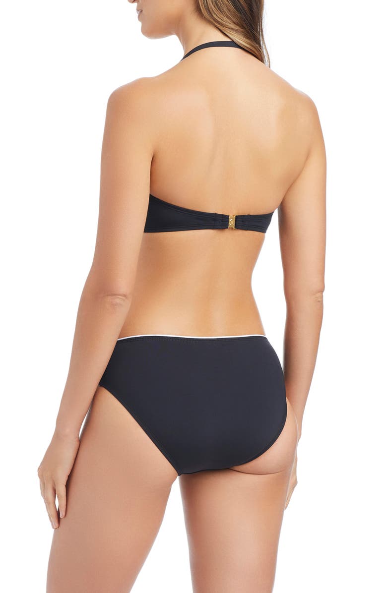 BLEU by Rod Beattie Bandeau Bikini Top, Alternate, color, Black