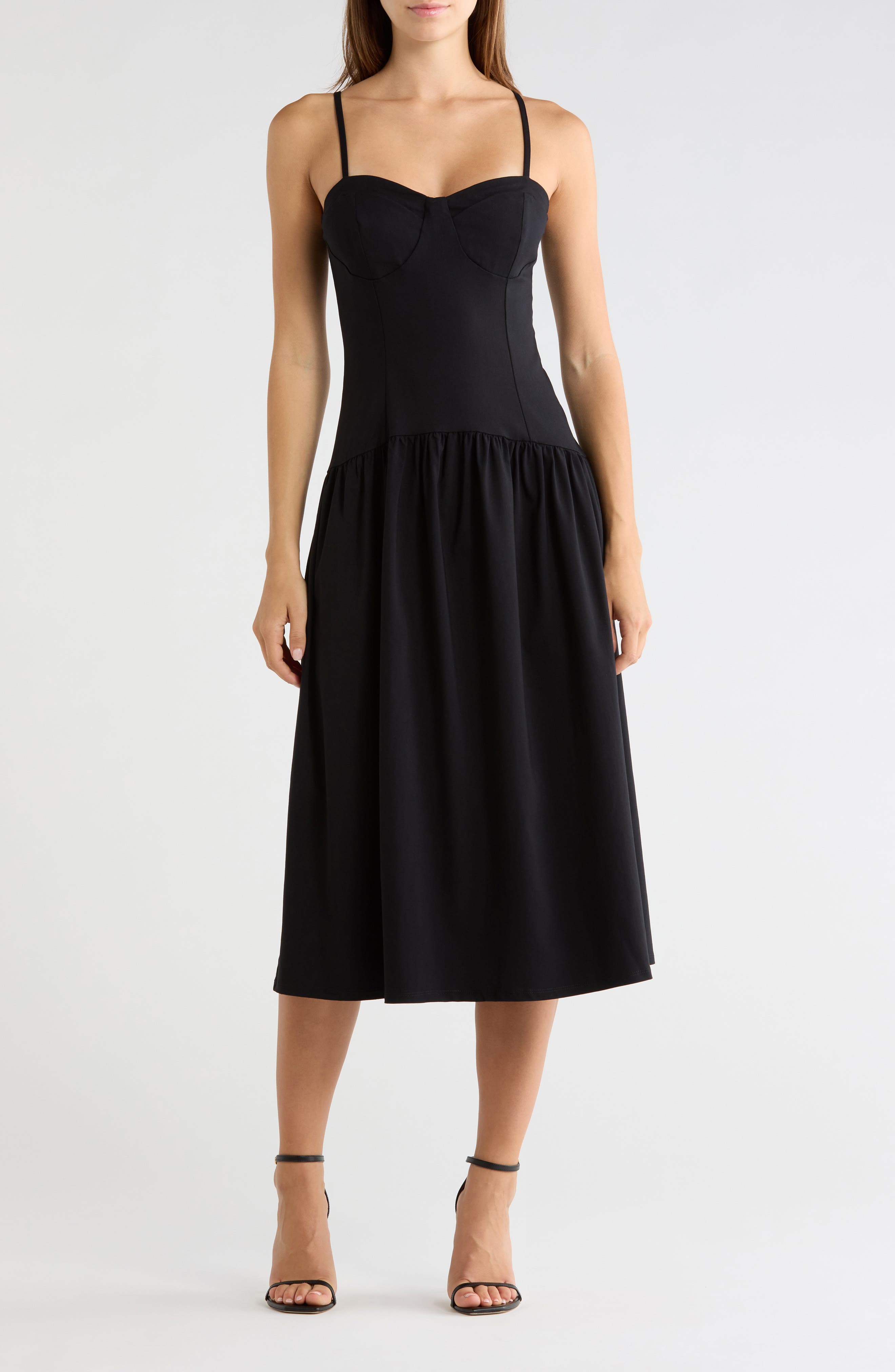 Drop Waist Midiaxi Dress