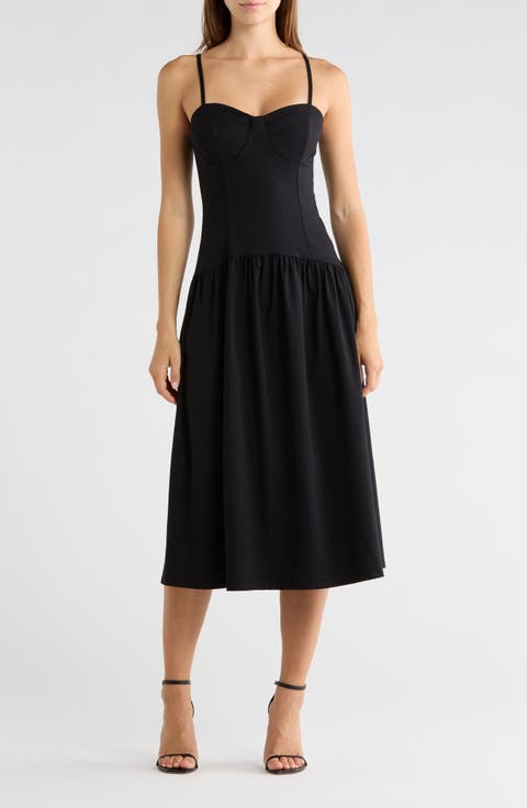Drop Waist Midiaxi Dress