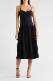 Drop Waist Midiaxi Dress