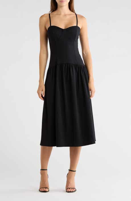Drop Waist Midiaxi Dress