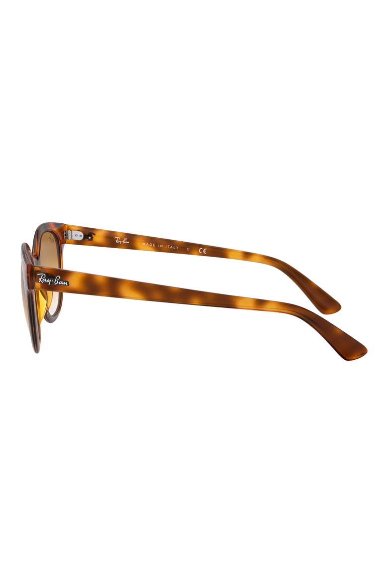 50mm Cat Eye Sunglasses, Alternate, color, YELLOW HAVANA/ BROWN GRADIENT