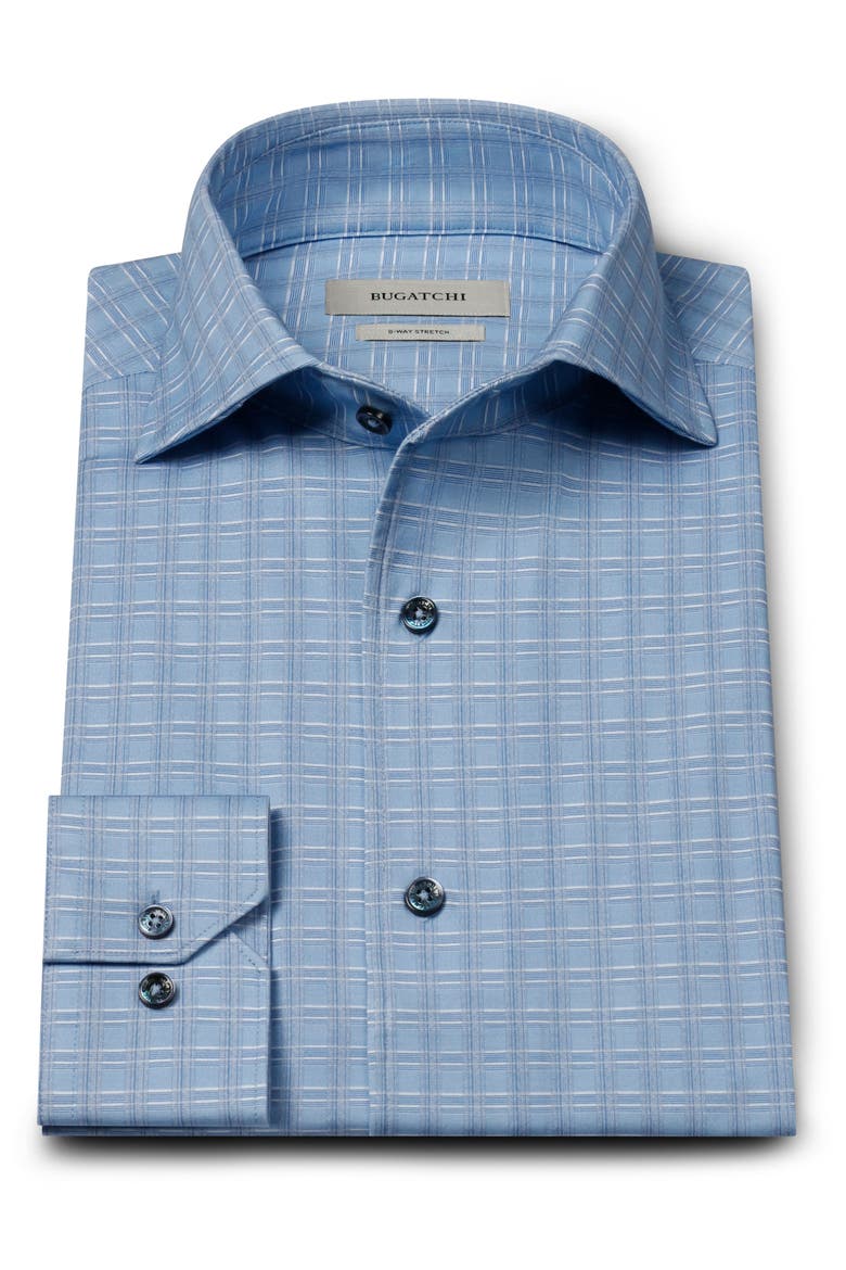 Devon OoohCotton® Grid Button-Up Shirt, Main, color, AIR BLUE