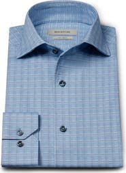 Bugatchi Devon OoohCotton® Grid Button-Up Shirt