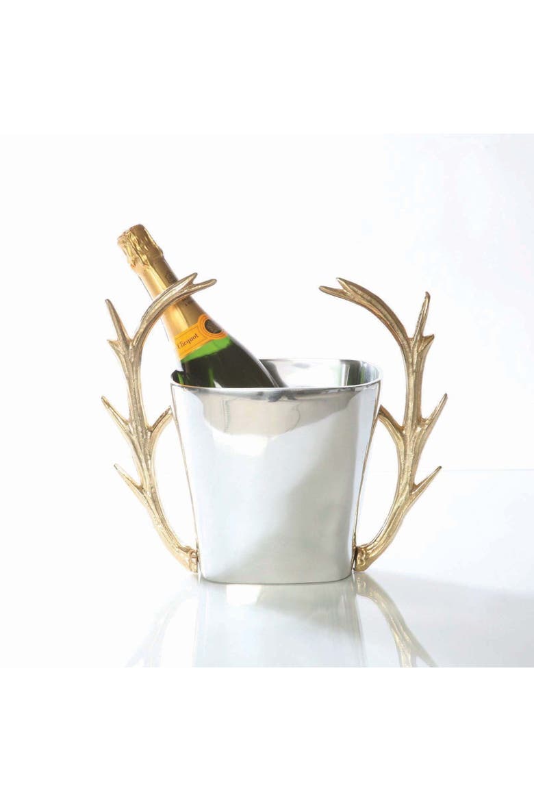 Staghorn Champagne Cooler, Main, color, Silver