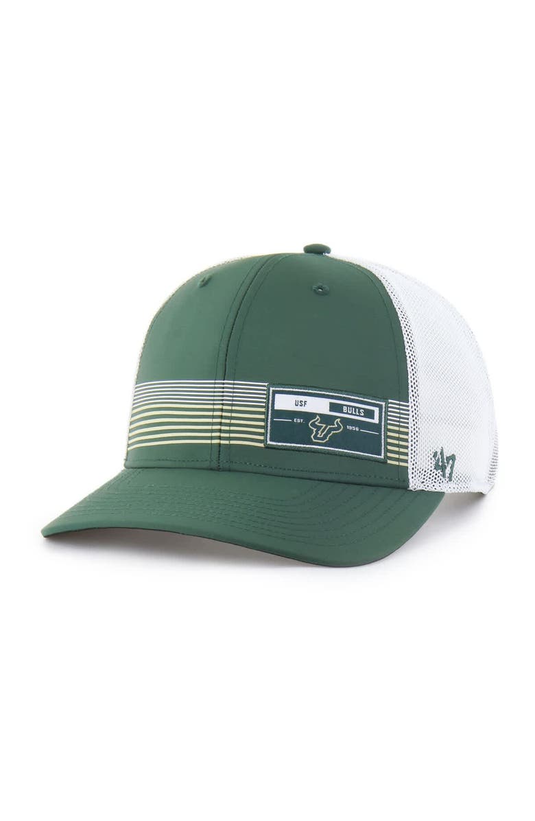 '47 Men's '47  Green South Florida Bulls Rangefinder brrr Trucker Adjustable Hat, Main, color, Green