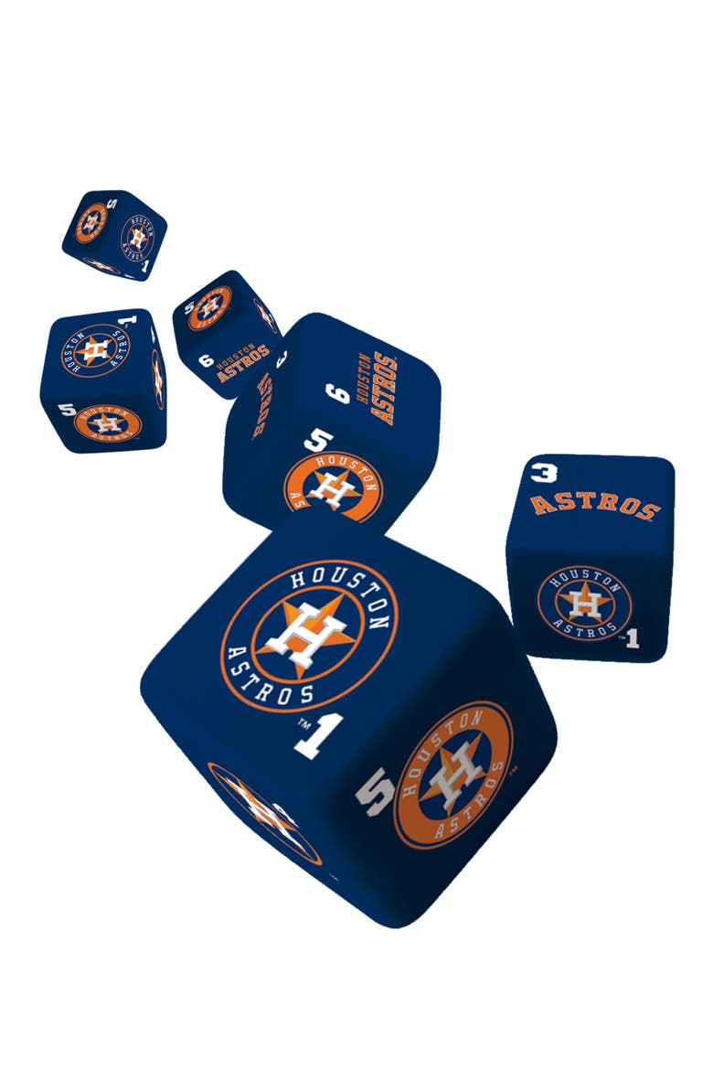 Houston Astros Dice Set - 19mm, Alternate, color, Multicolor