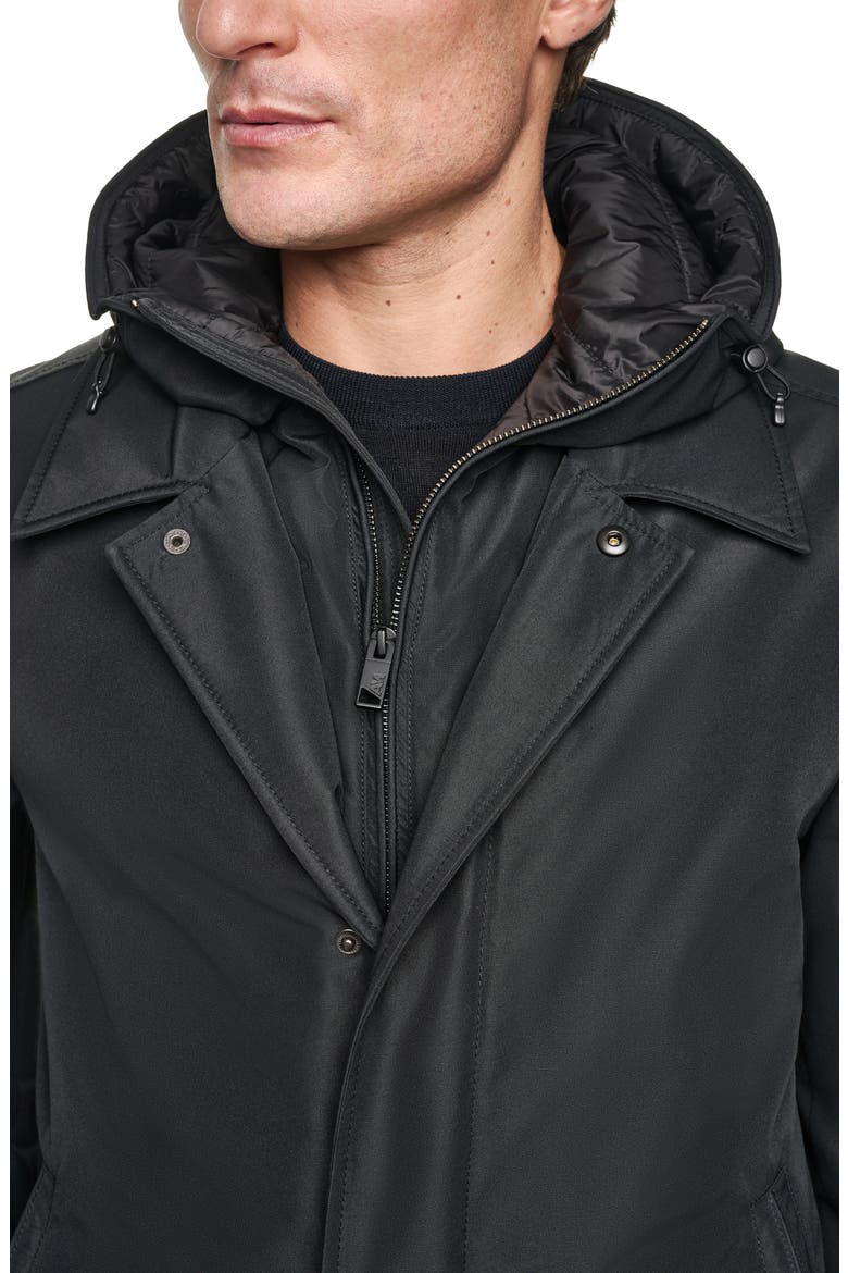 Mackintosh with Hooded Bib, Alternate, color, BLACK