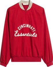 Fear of God Essentials x MLB Cincinnati Reds Half Zip Pullover