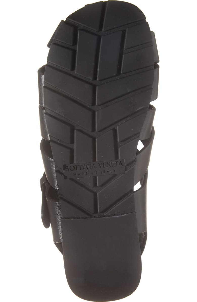 Bottega Veneta Alfie Fisherman Sandal, Alternate, color, Black