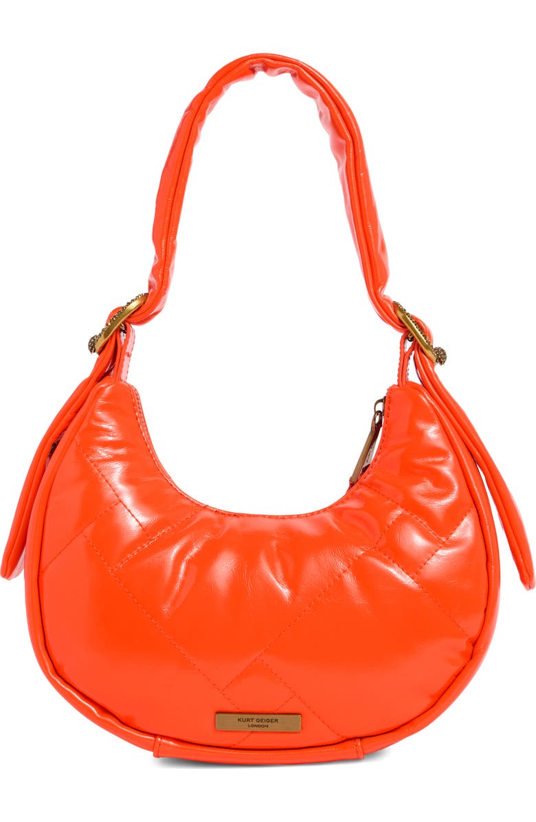 Kurt Geiger London Kensington Puff Small Hobo Shoulder Bag, Alternate, color, Orange