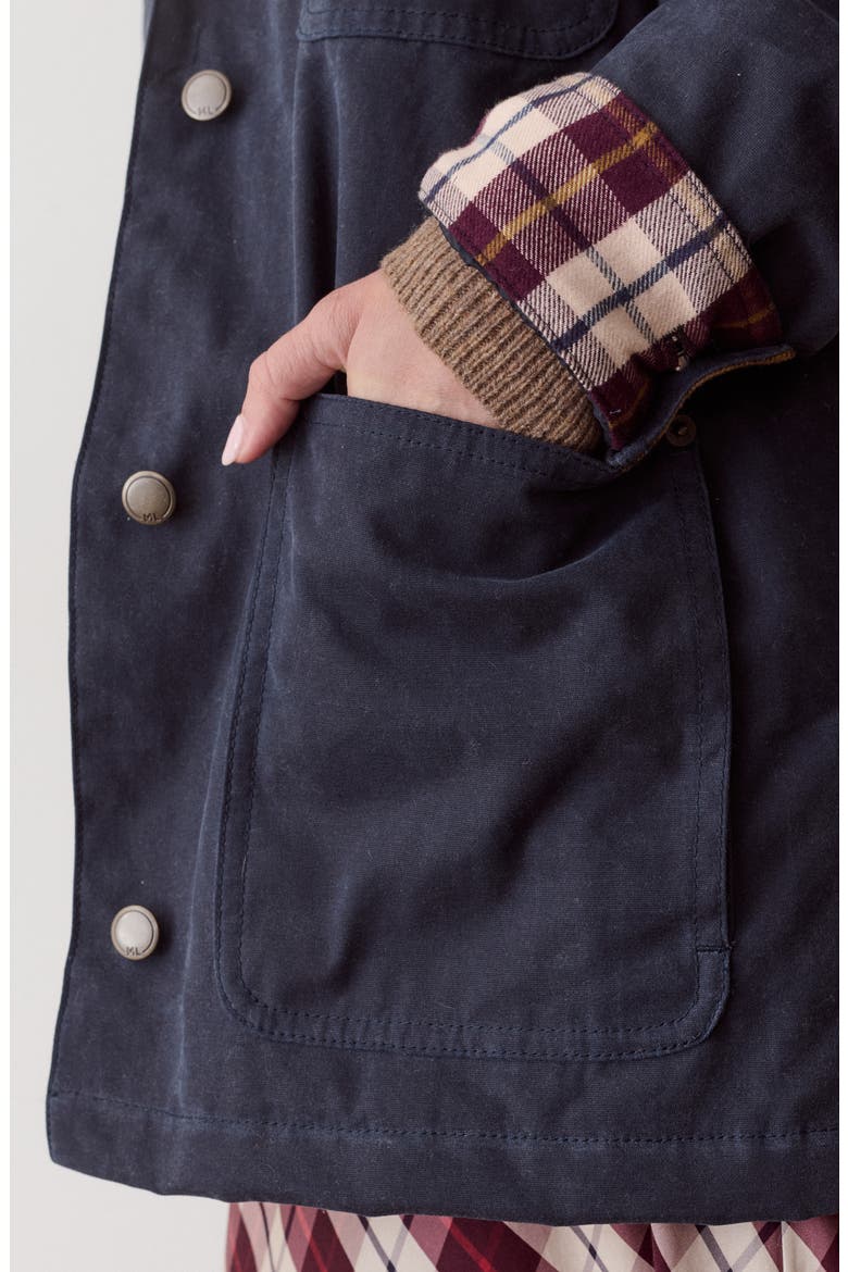 Riley Cotton Barn Jacket, Alternate, color, NAVY