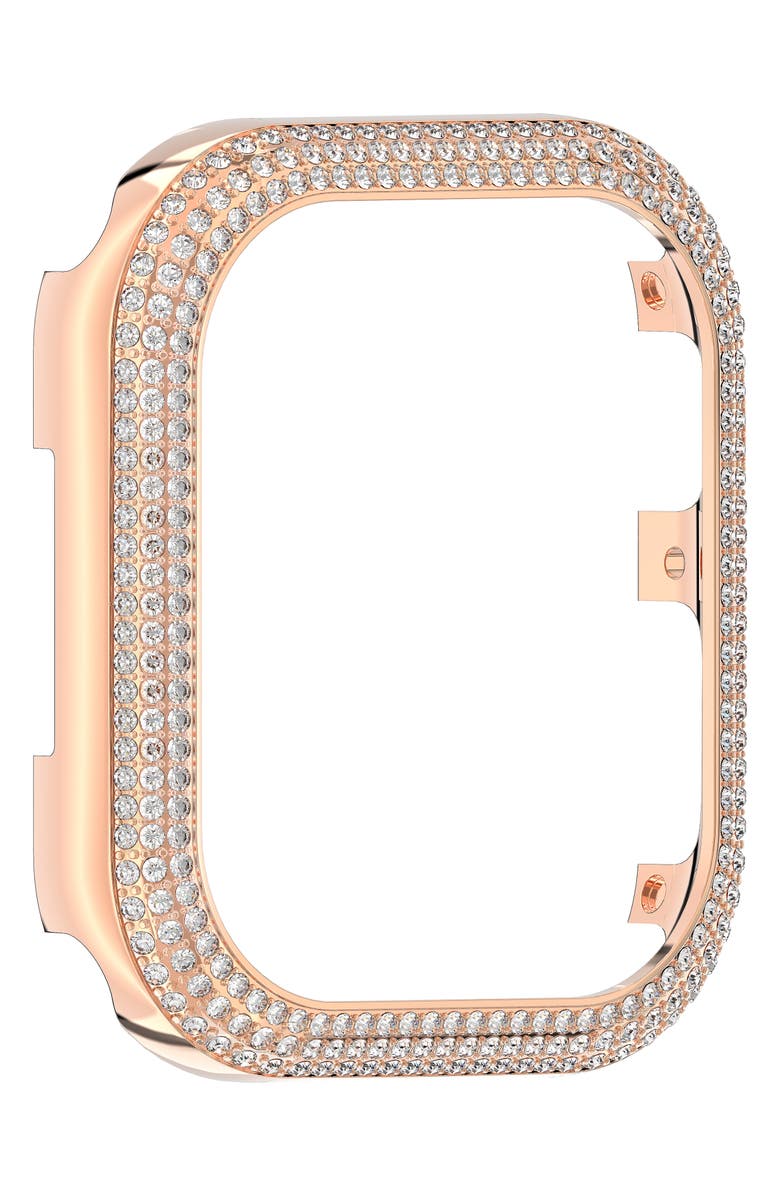 Swarovski Sparkling Pavé 41mm Apple Watch<sup
®</sup
Case Attachment, Alternate, color, Rose Gold