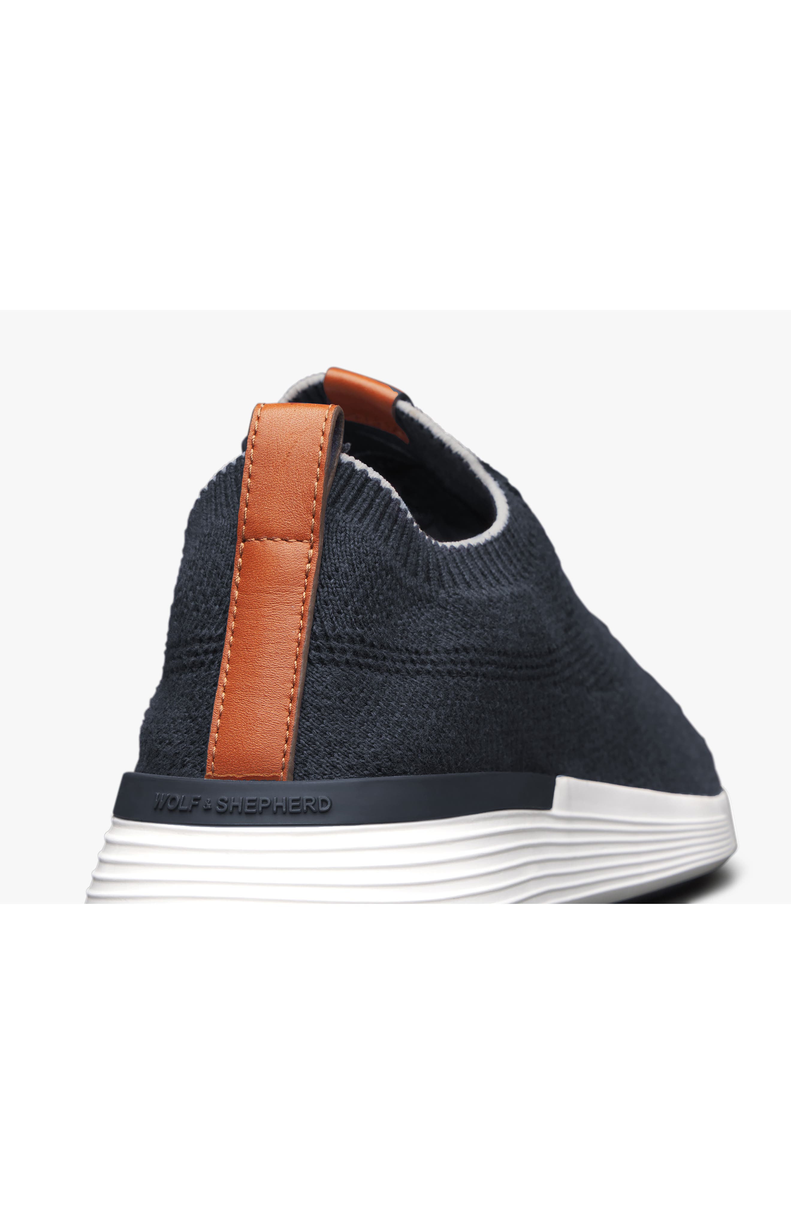 Wolf & Shepherd Supremeknit Sneaker, Alternate, color, Navy / White