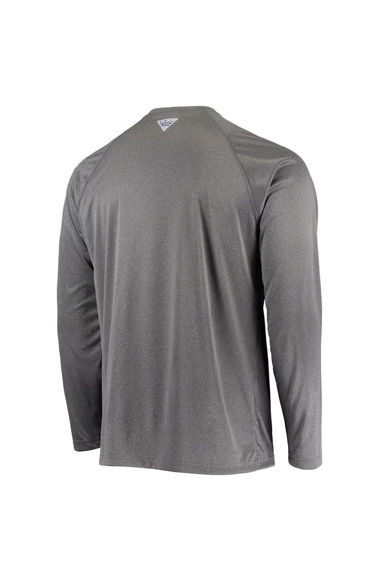 Columbia Men's Columbia Heather Charcoal Kentucky Wildcats Terminal Tackle Omni-Shade Raglan Long Sleeve T-Shirt, Alternate, color, Heather Charcoal