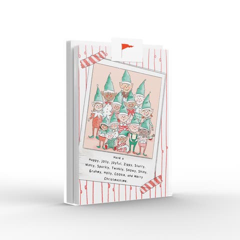 Elf Family Greeting Card Pack Set (8 ct.)