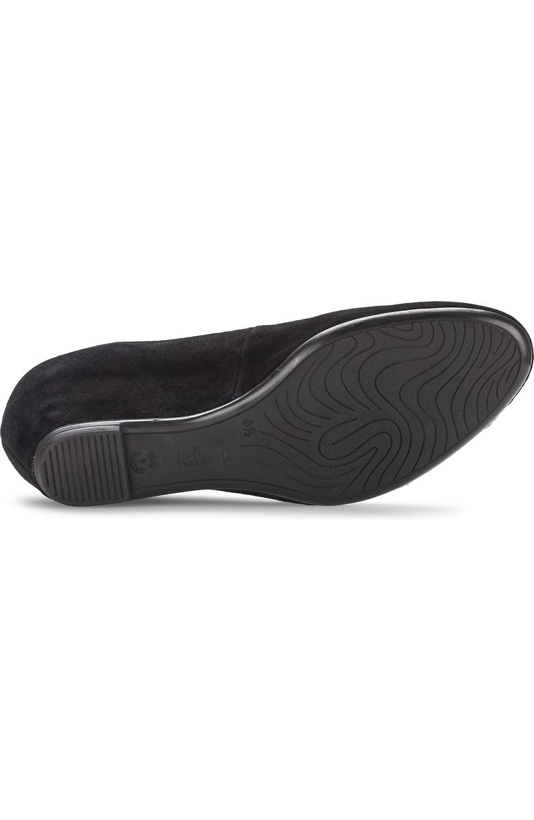 Gabor Suede Wedge Pump, Alternate, color, Black