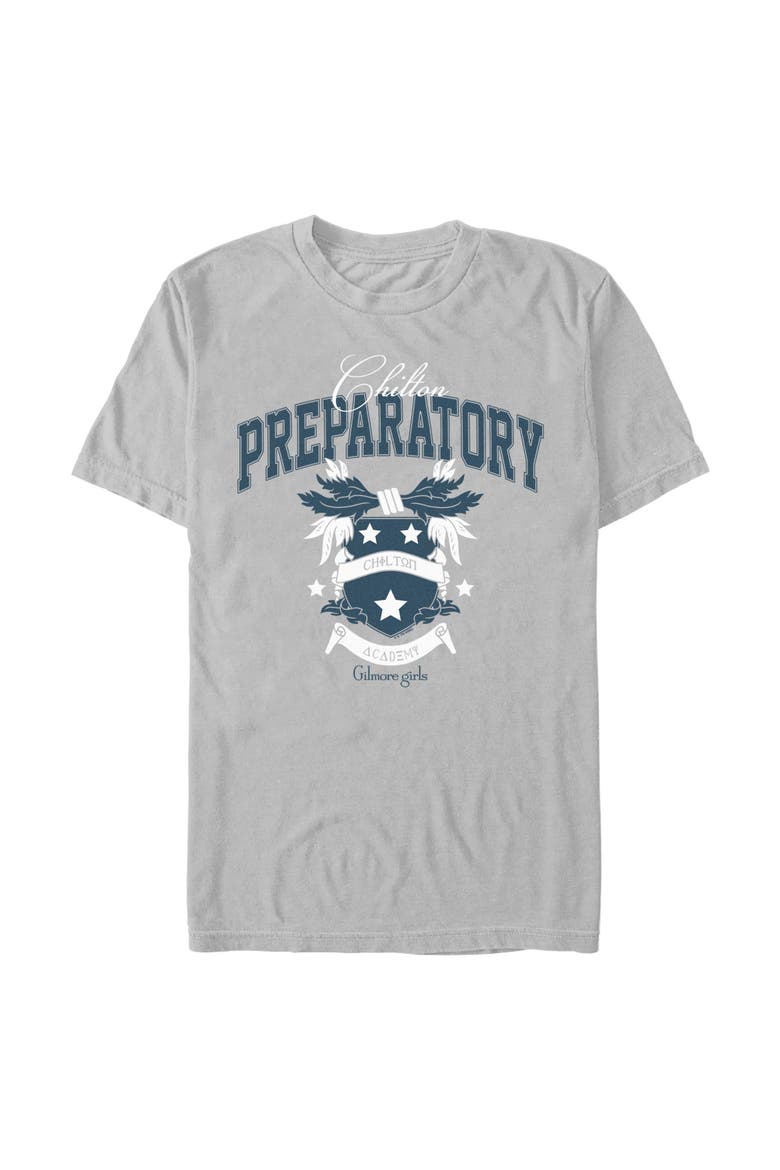 Men's Gilmore Girls Chilton Preparatory Logo  Graphic T-Shirt, Main, color, Ice Grey