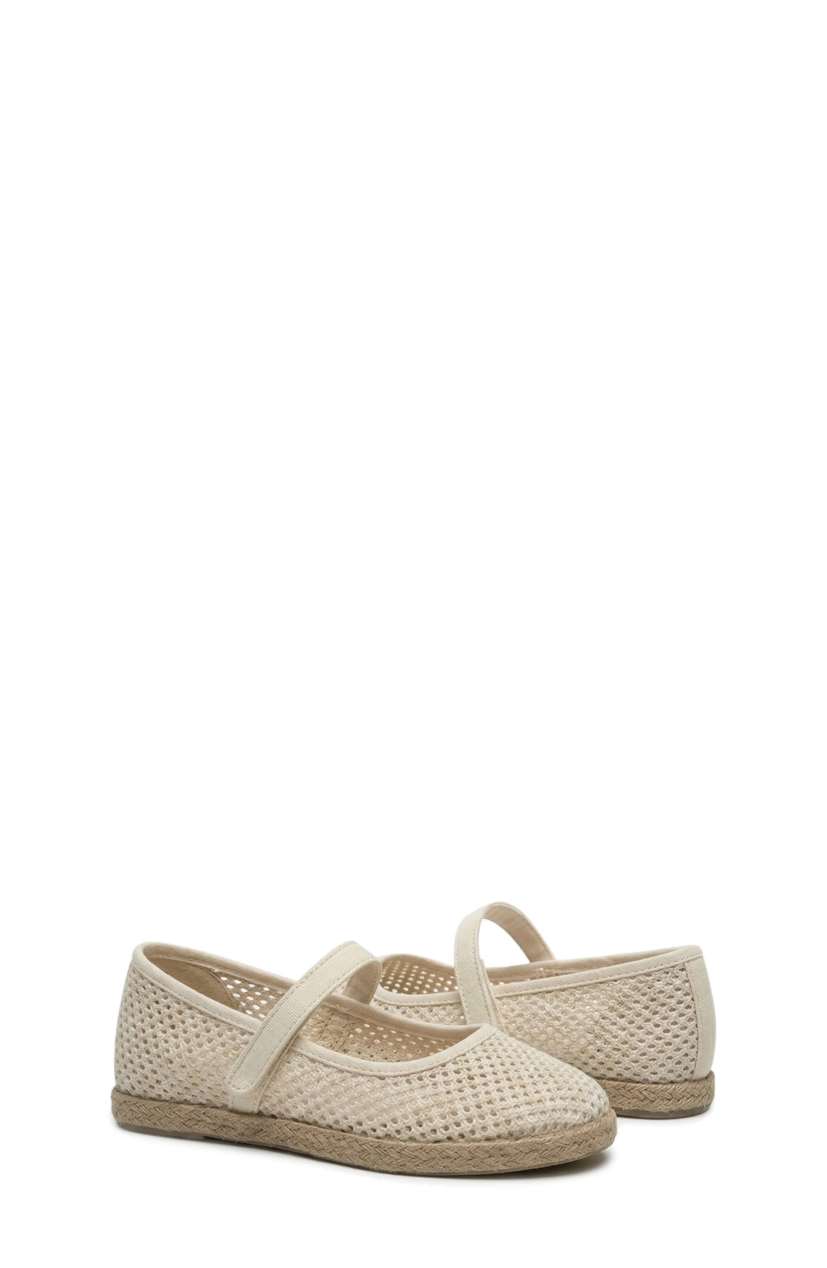 CHILDRENCHIC Kids' Harper Espadrille Mary Jane Flat, Main, color, Cream