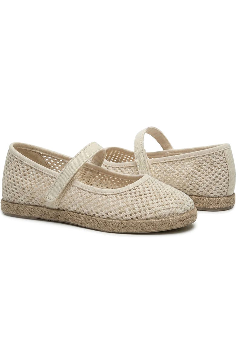 CHILDRENCHIC Kids' Harper Espadrille Mary Jane Flat, Main, color, Cream