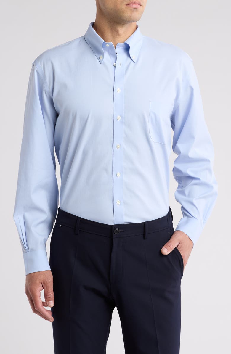 Brooks Brothers Milano Fit Non-Iron Stretch Dress Shirt, Main, color, 
