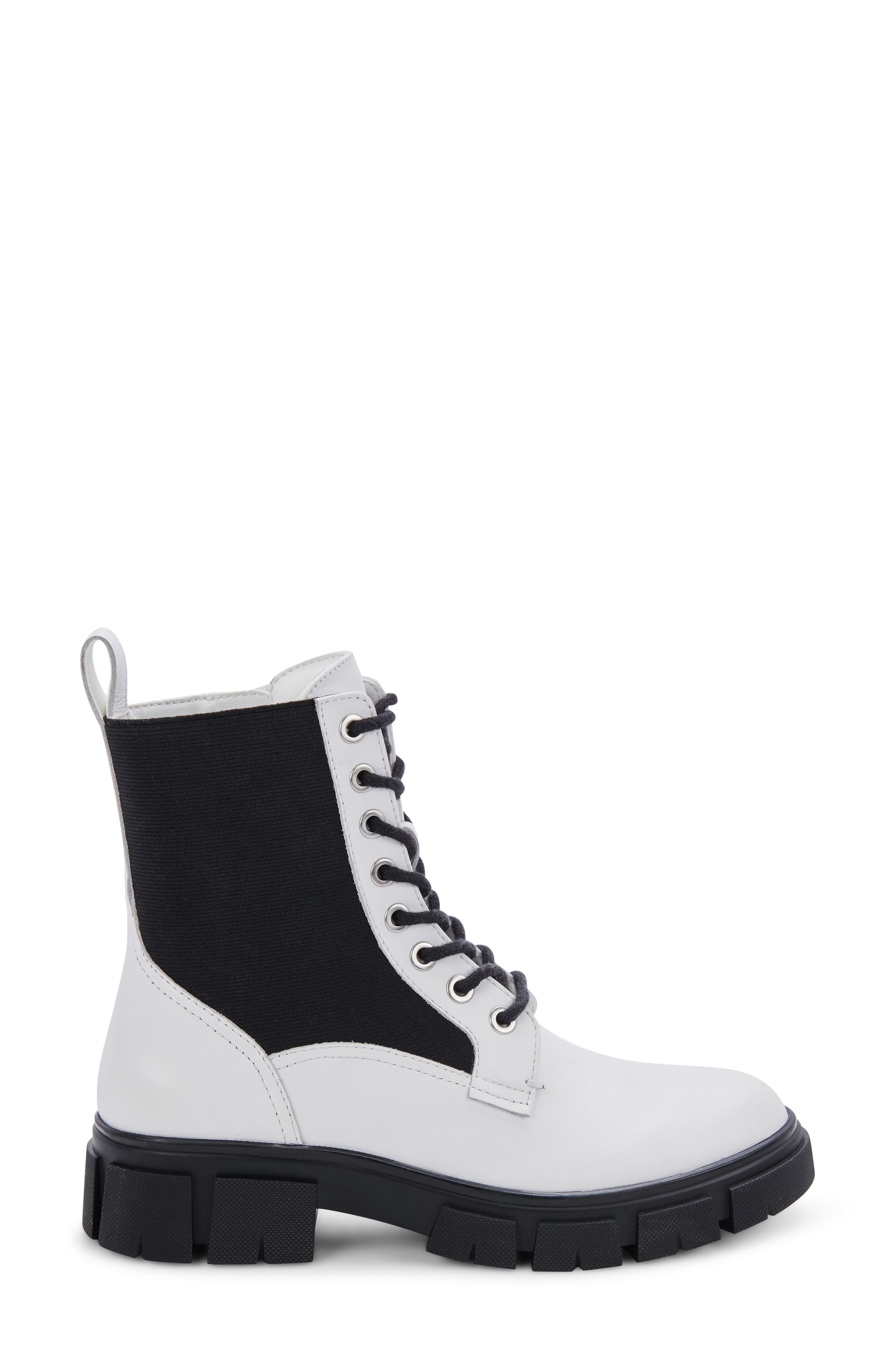 Parker Waterproof Combat Boot, Alternate, color, WHITE LEATHER