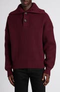 McQueen Funnel Neck Wool & Cashmere Sweater