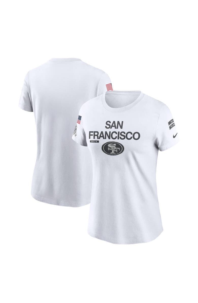 Nike Women's Nike White San Francisco 49ers 2024 Salute To Service Legend Performance T-Shirt, Main, color, 