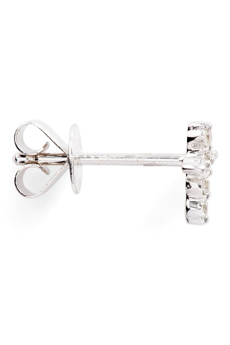 Diamond Cross Stud Earrings (Nordstrom Exclusive), Alternate, color, WHITE GOLD/ DIAMOND