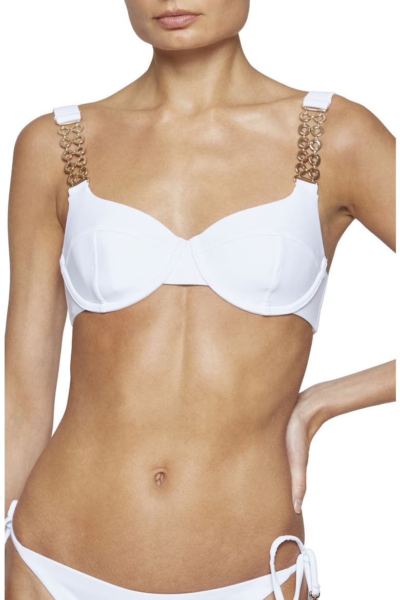Iryna Underwire Bikini Top, Main, color, WHITE